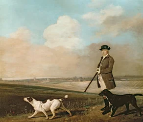 Sir John Nelthorpe, 6º Baronet cazando con sus perros en Barton Field, Lincolnshire, 1776